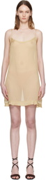 Paloma Wool Beige Enos Minidress