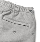 Billionaire Boys Club - Heart & Mind Tapered Logo-Appliquéd Embroidered Cotton-Jersey Sweatpants - Gray