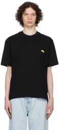 Solid Homme Black Embroidered T-Shirt