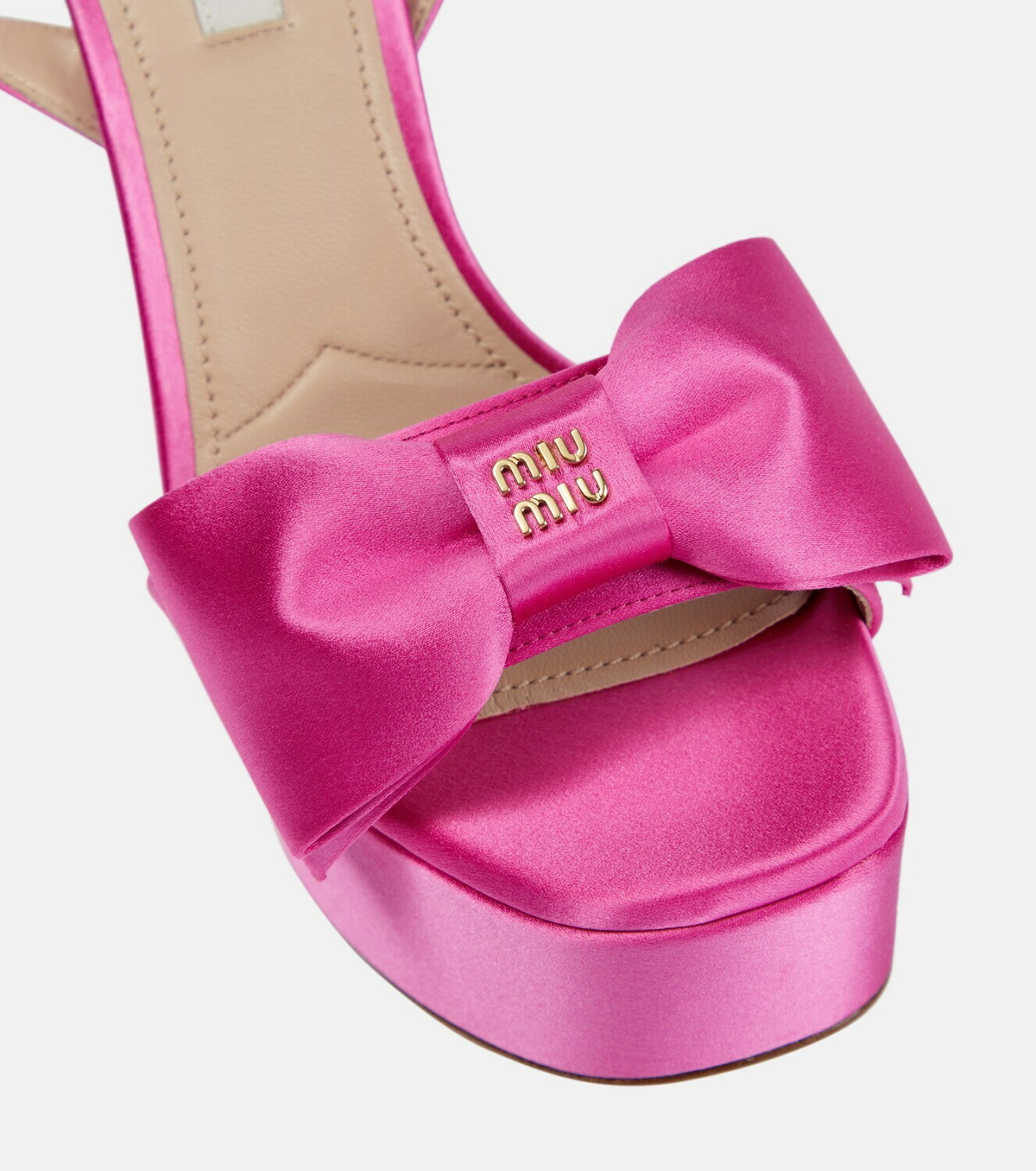 Sandales à Plateforme Miu Miu - Taille 37 - Satin Et Velours Rouge Grenat Et Bleu Foncé - Talon Très Haut - Neuf Avec Emballage