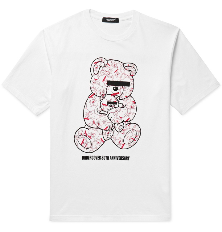 Photo: UNDERCOVER - UBEAR Printed Cotton-Jersey T-Shirt - White