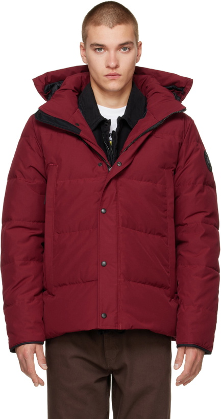 Photo: Canada Goose Burgundy 'Black Disc' Wyndham Down Parka