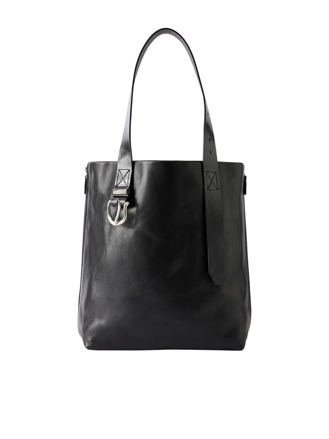 Our Legacy - Sub Croc-Effect Leather Tote Bag - Black Our Legacy