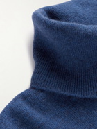 Incotex - Slim-Fit Virgin Wool and Cashmere-Blend Rollneck Sweater - Blue