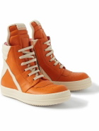 Rick Owens Kids - Kids Geobasket Leather High-Top Sneakers - Orange