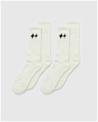 Bstn Brand Bstn Cushioned Crew Socks Double Pack Beige - Mens - Socks