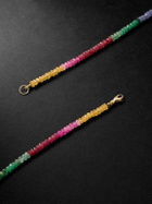 JIA JIA - Dark Rainbow Gold Sapphire Beaded Necklace