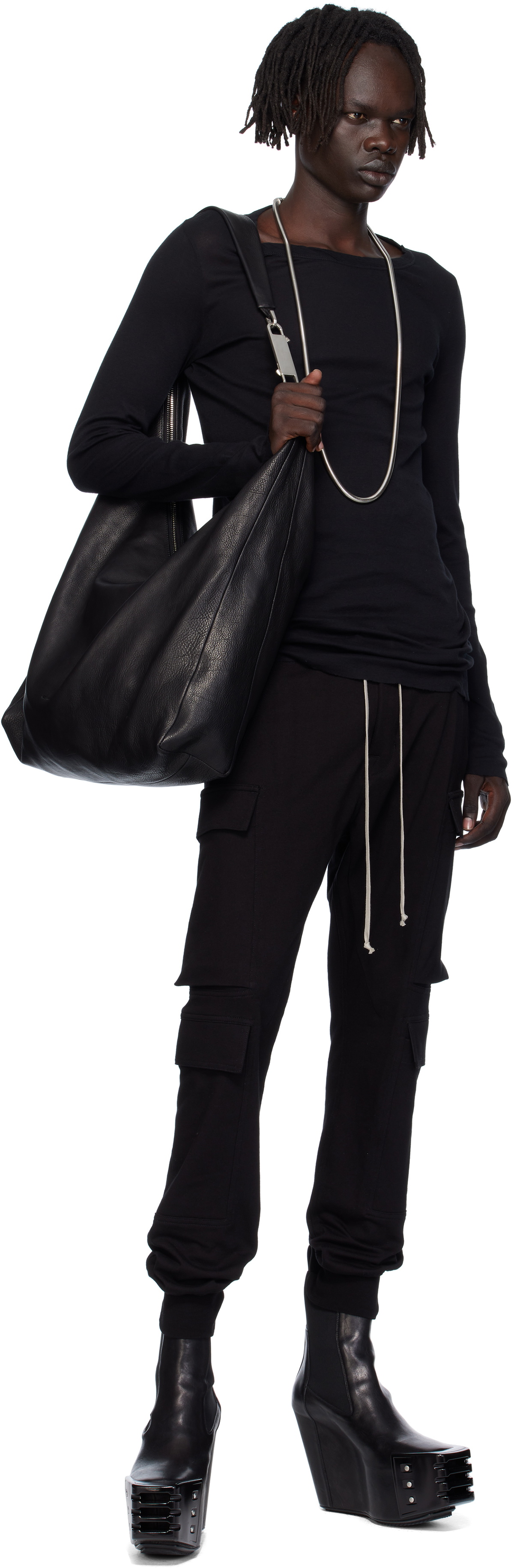 Rick Owens Black Concordians Mastodon Megacargo Pants Rick Owens