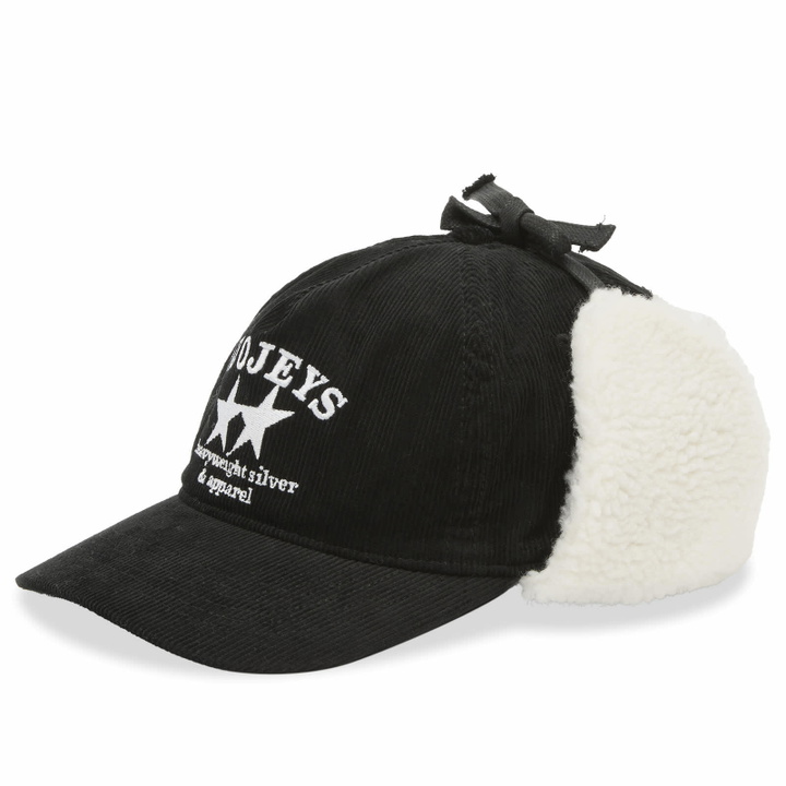Photo: TwoJeys Men's Heavy Silver Earflap Cap in Black 