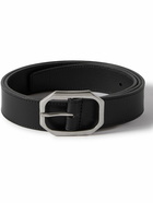 SAINT LAURENT - 3cm Leather Belt - Black