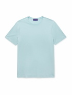 Ralph Lauren Purple label - Logo-Embroidered Cotton-Lisle T-Shirt - Blue