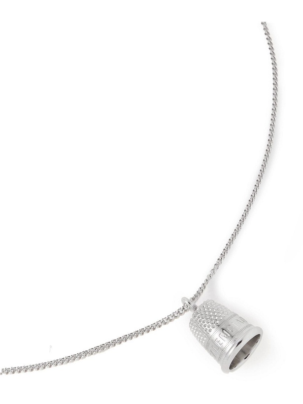 Photo: Balenciaga - Shiny Silver-Tone Necklace