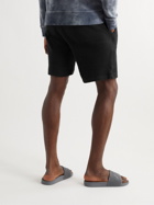 Outerknown - Hightide Straight-Leg Organic Cotton-Blend Terry Drawstring Shorts - Black