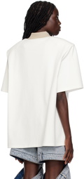 The Attico White Delice Polo