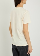 Moncler Logo-appliquéd Cotton T-shirt Cream