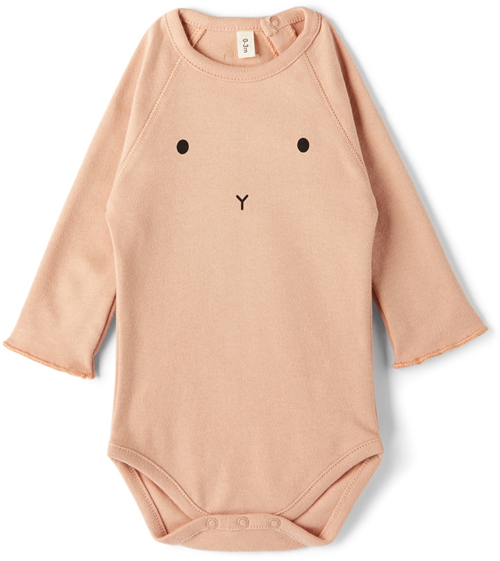 Photo: Organic Zoo Baby Pink Bunny Bodysuit