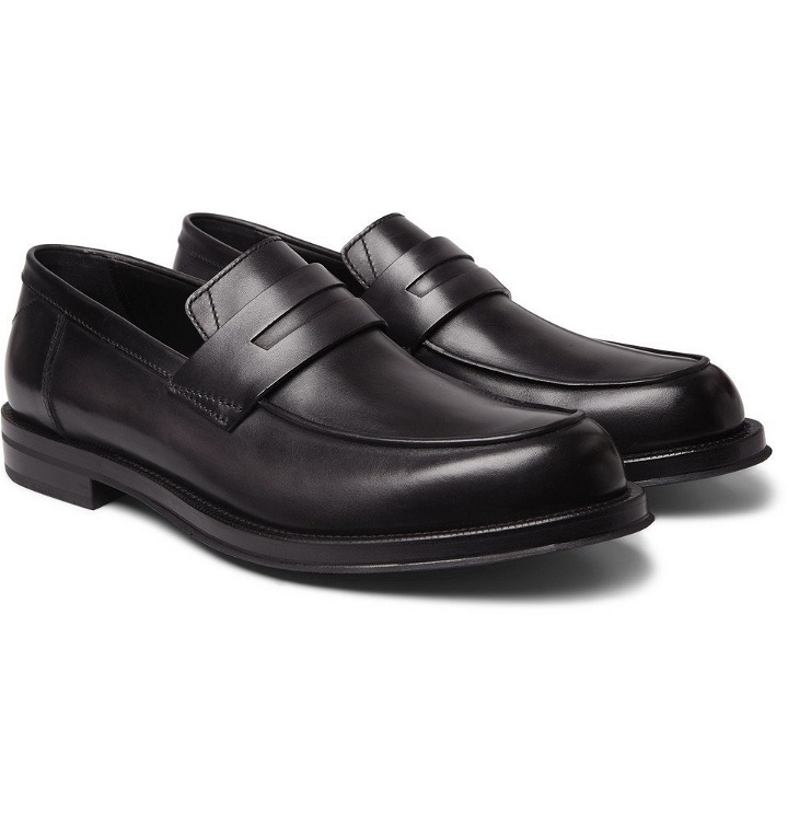 Photo: Berluti - Leather Penny Loafers - Black