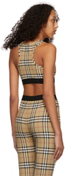 Burberry Beige Vintage Check Dalby Sports Bra