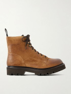 Grenson - Callum Burnished-Suede Lace-Up Boots - Brown