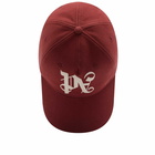 Palm Angels Men's Monogram Cap in Off White