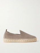 MORJAS - The Espadrille Suede Espadrilles - Brown