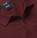 Hugo Boss - Pallas Cotton-Piqué Polo Shirt - Burgundy