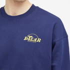 Polar Skate Co. Men's Dreams Dave Crew Sweatshirt in Dark Blue