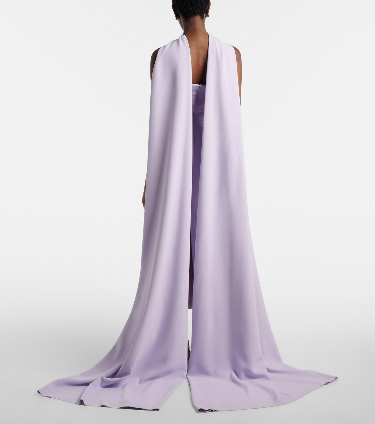 Solace London Martine scarf-detail cocktail dress