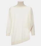 CO Asymmetric knitted cashmere top