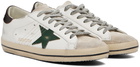 Golden Goose White & Gray Super Star Classic Sneakers