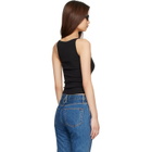 SLVRLAKE Black Fitted Rib Tank Top