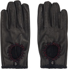 Ernest W. Baker Black Driving Gloves