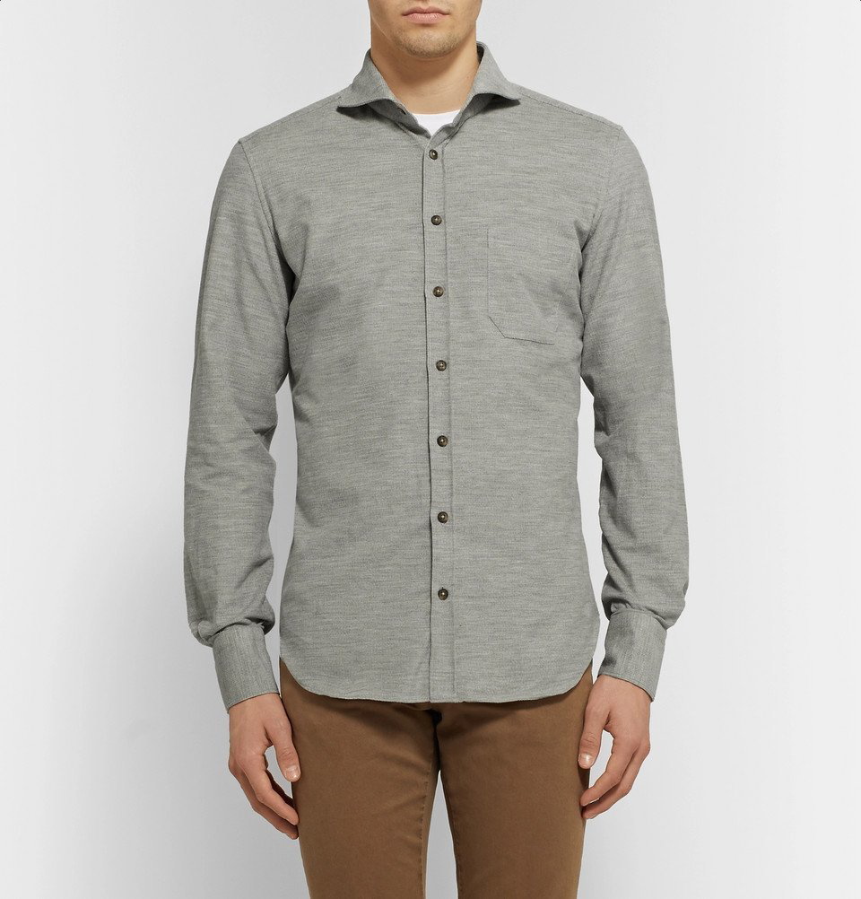 Thom Sweeney Cotton Pocket T-Shirt Grey