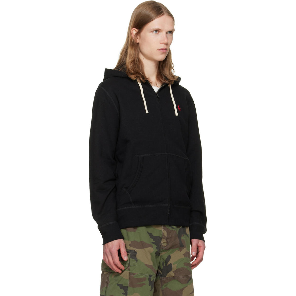 Polo Ralph Lauren Black Fleece Full-Zip Hoodie