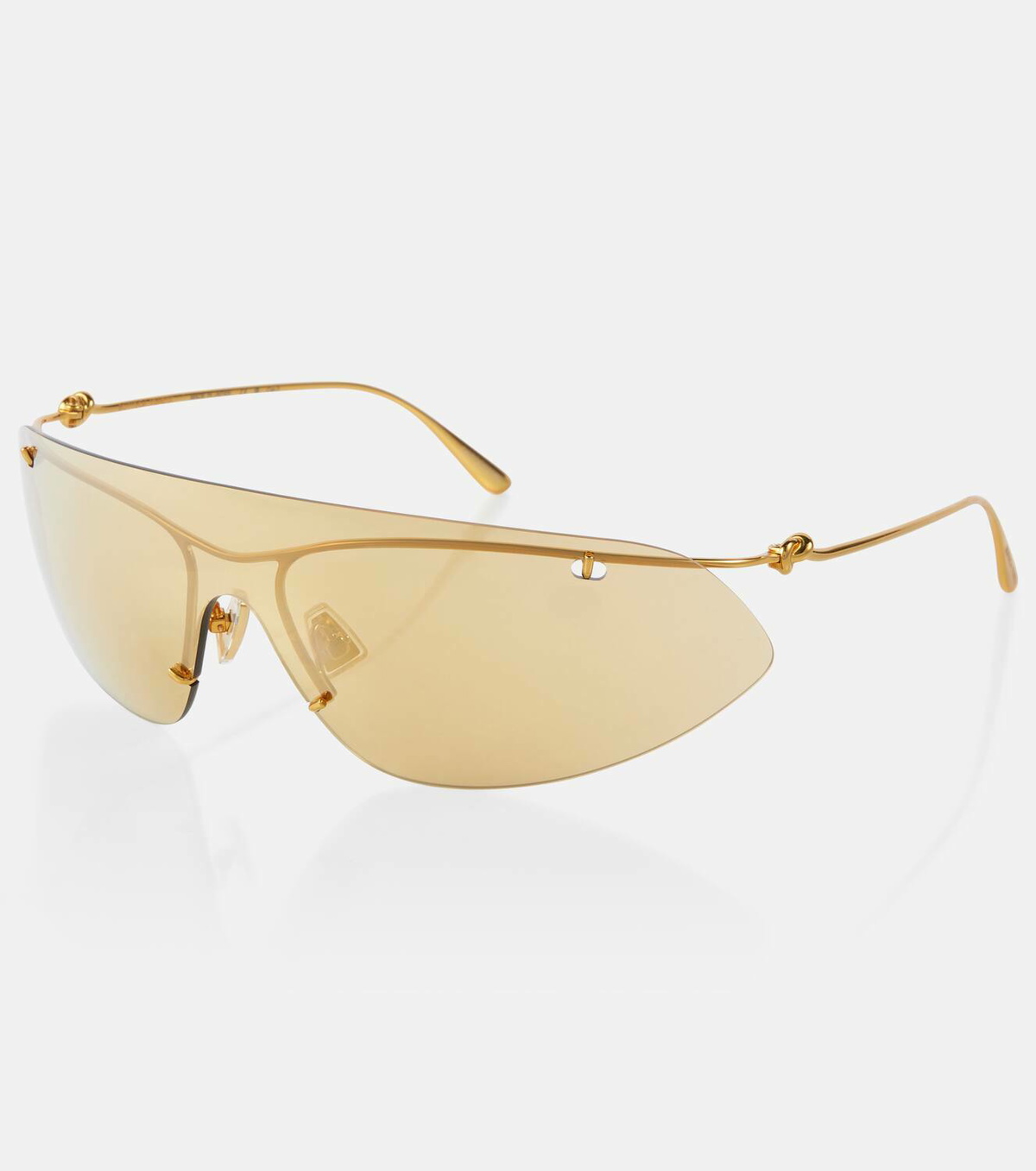 Bottega Veneta ‘Visio Scultoreo’ Oversized Shield Sunglasses main image 1