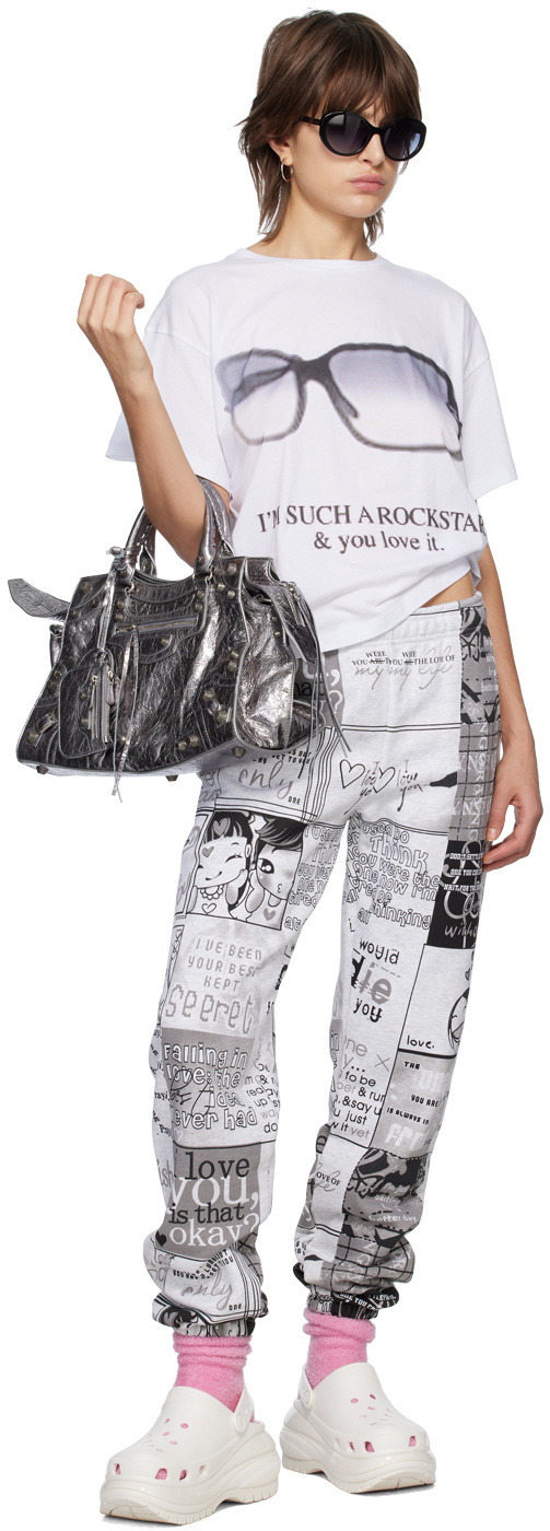 Praying Gray Comic Lounge Pants