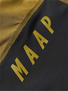 MAAP - Alt_Road Cargo Mesh-Trimmed Stretch-Jersey Cycling Bib Shorts - Yellow
