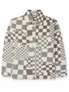 ERL - Checked Cotton-Canvas Jacket - Gray