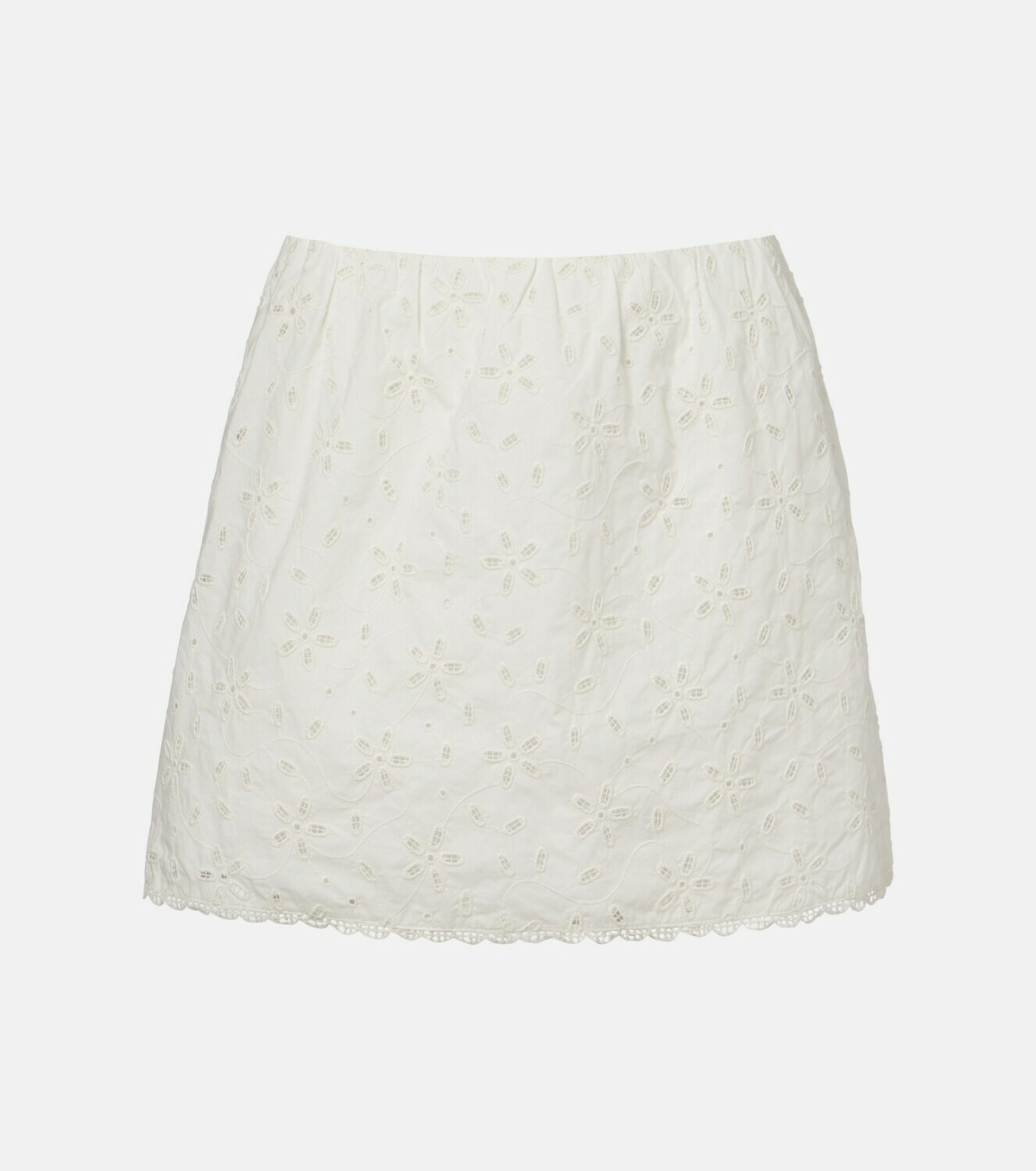 Posse Salma embroidered cotton miniskirt