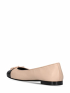 TORY BURCH 5mm Cap-toe Leather Ballet