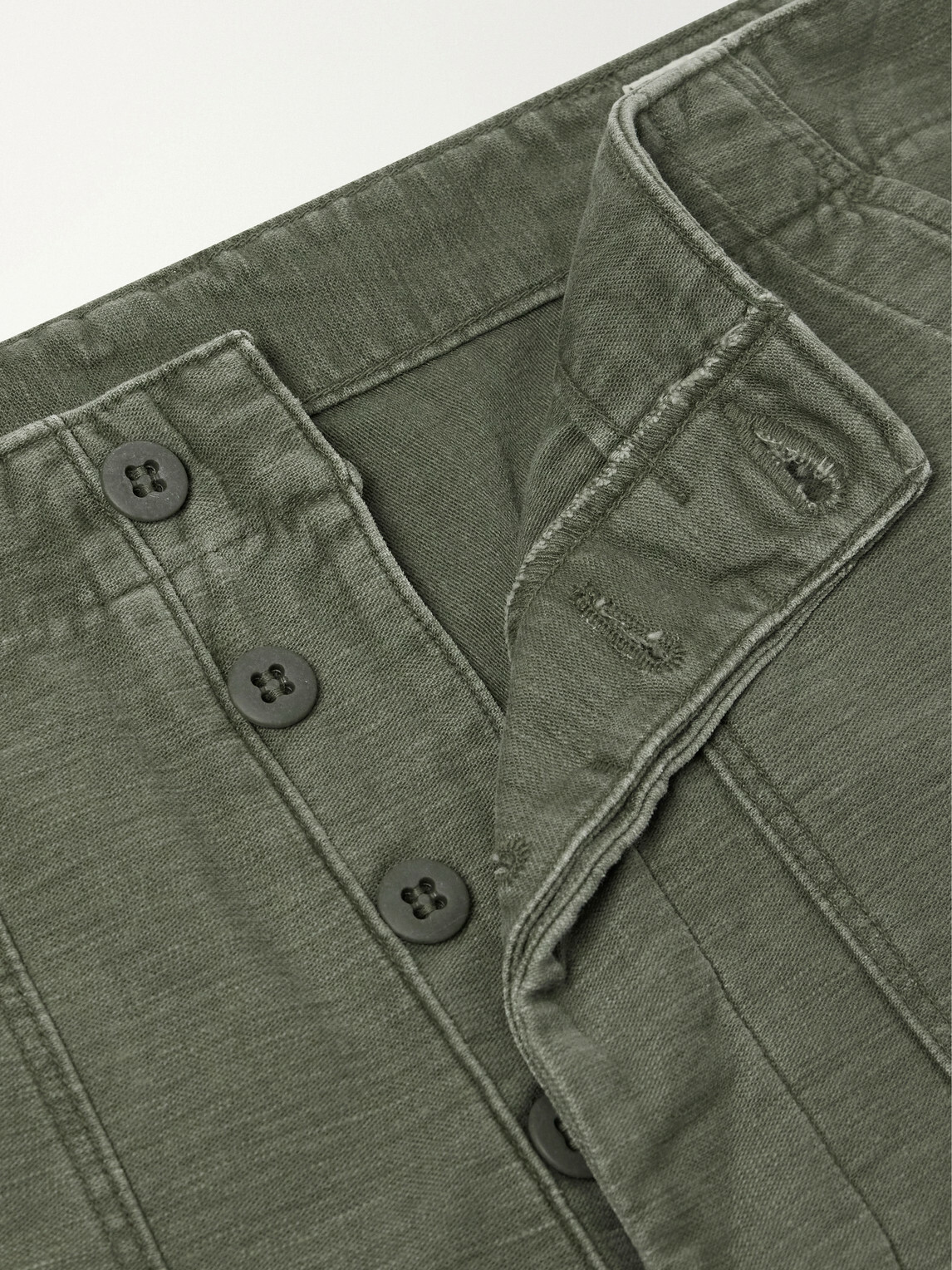OrSlow - Straight-Leg Cotton-Canvas Trousers - Green