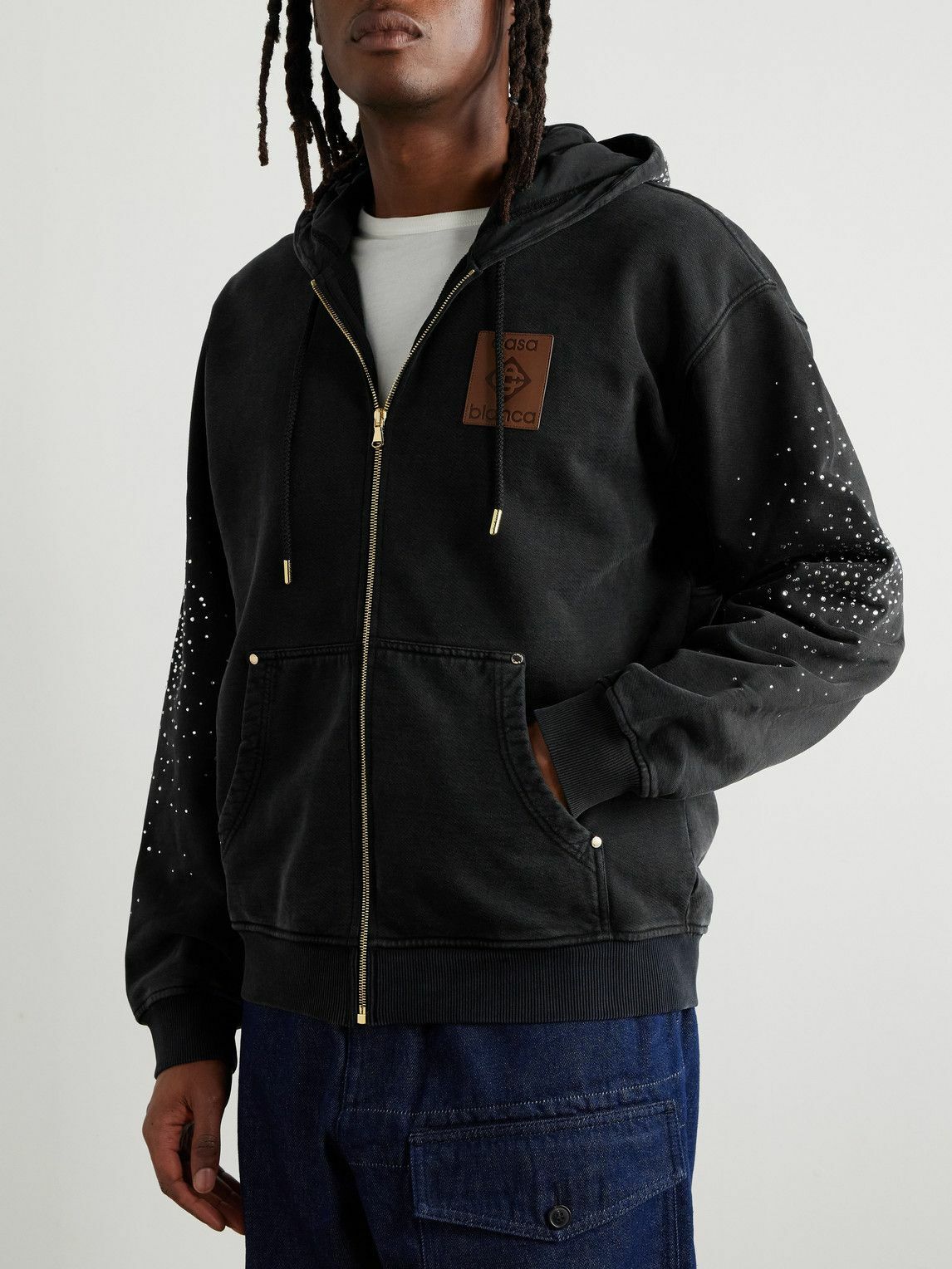 パーカー・フーディ Casablanca Graphic Print Organic Cotton Sweatshirt Casablanca Logo print cotton hoodie - White