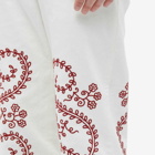 Bode Men's Pilea Trouser in Red White