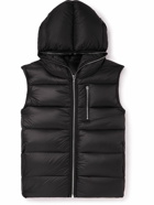 Rick Owens - Quilted Recycled-Shell Hooded Down Gilet - Black