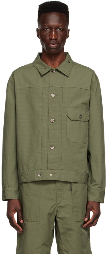 Photo: Engineered Garments Green Cotton Jacket