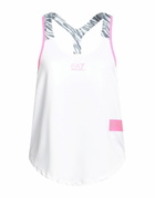 Ea7 Womens Tank top in White