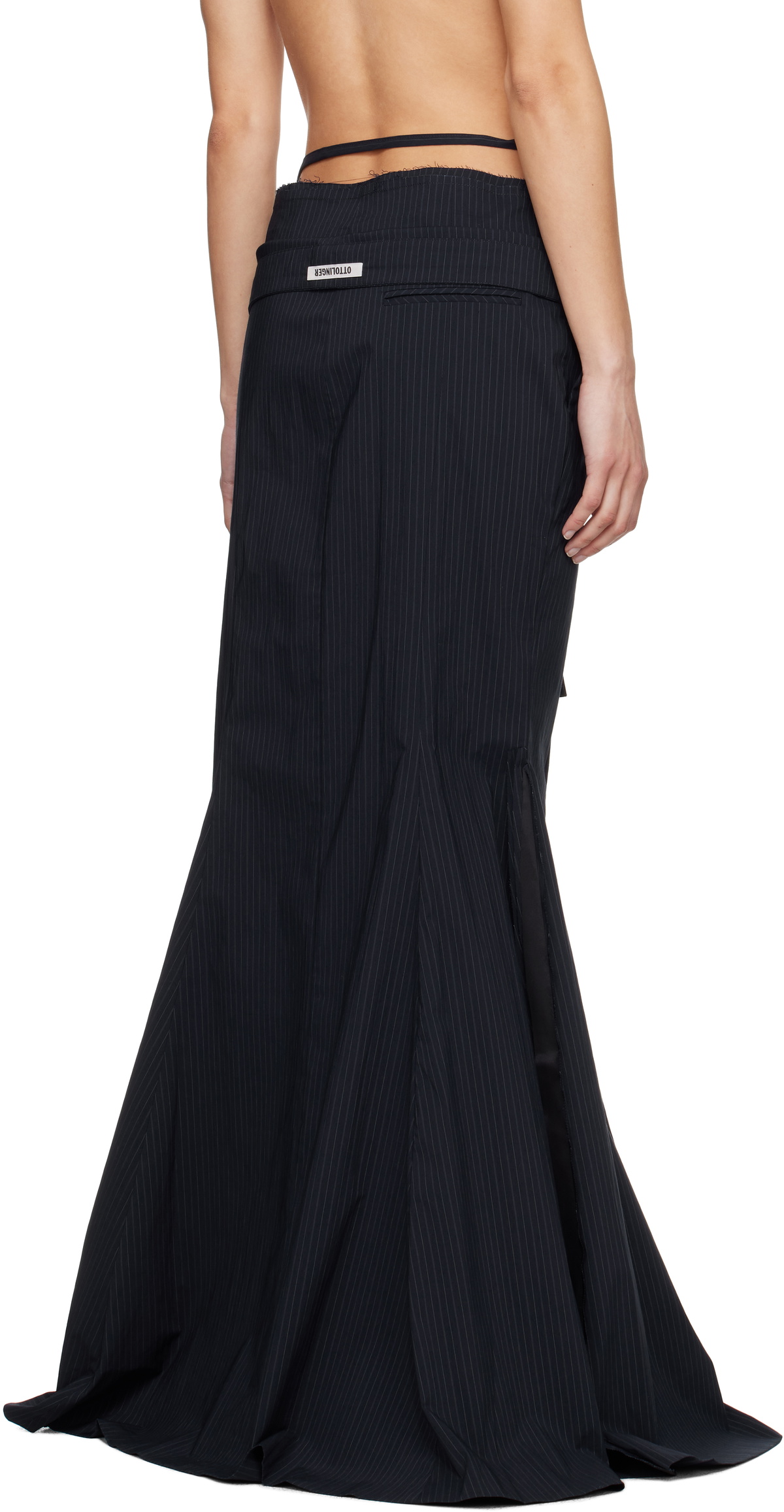 Ottolinger Navy Mermaid Suit Maxi Skirt
