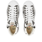 Maison MIHARA YASUHIRO Men's Blakey High Original Sole Overhanging Sneakers in White