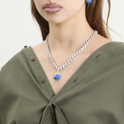 Ottolinger Women's Dipped Diamond Necklace in Royal Blue 