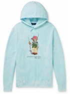 Polo Ralph Lauren - Printed Tie-Dyed Cotton-Blend Jersey Hoodie - Blue